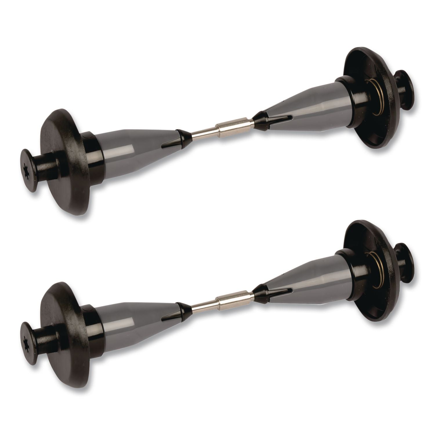 Coreless High Capacity Spindle Kit, Plastic, 3.66" Roll Size, Type B, Gray, 2 per Kit