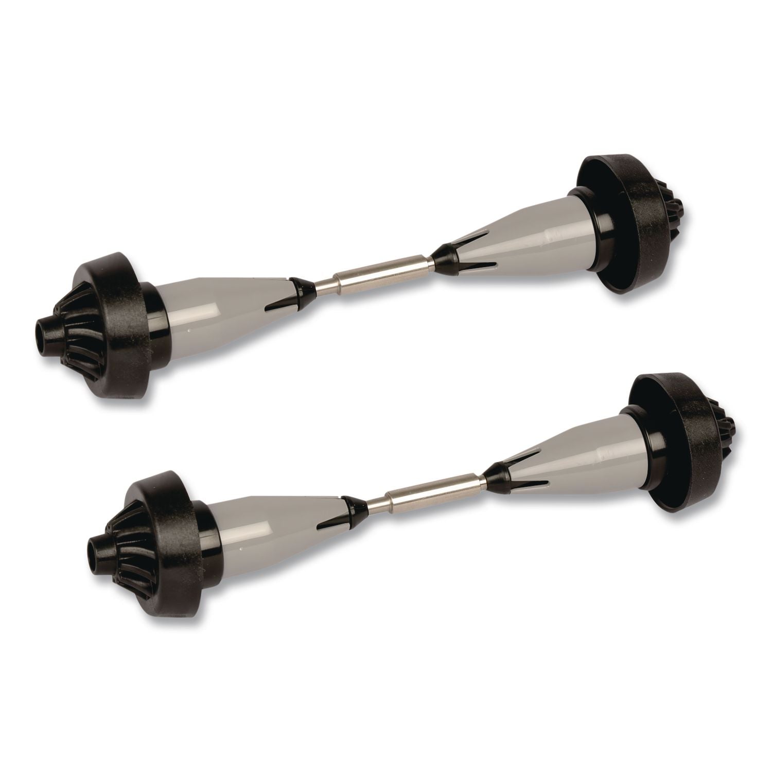 Coreless High Capacity Spindle Kit, Plastic, 3.66" Roll Size, Type C, Gray, 2 per Kit