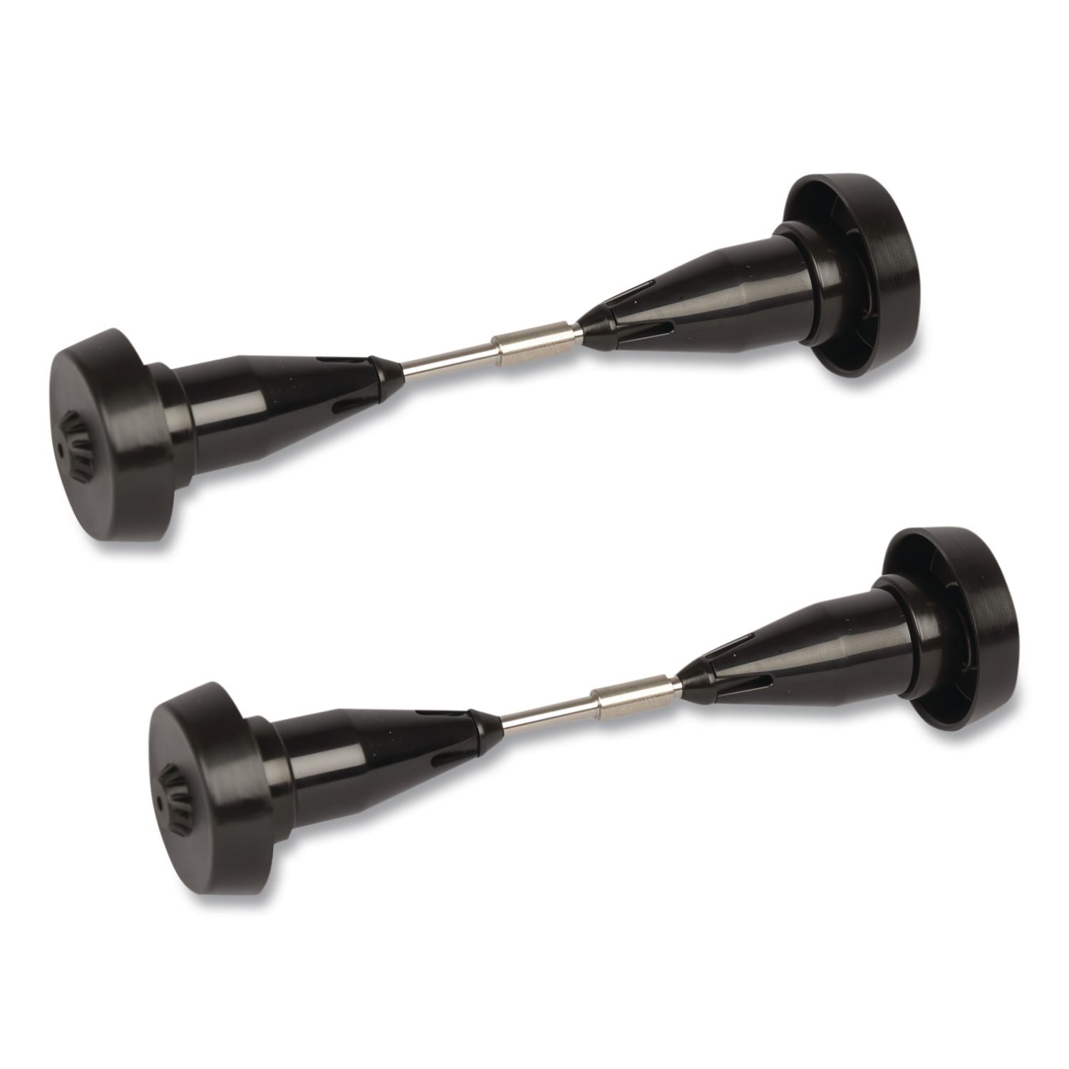 Coreless High Capacity Spindle Kit, Plastic, 3.66" Roll Size, Black, 2 per Kit