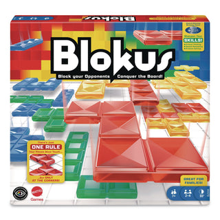 Mattel Blokus Game - Takes Less Than 1 Minute to Learn - Endless Strategy - Fun Challenges - For Whole Family