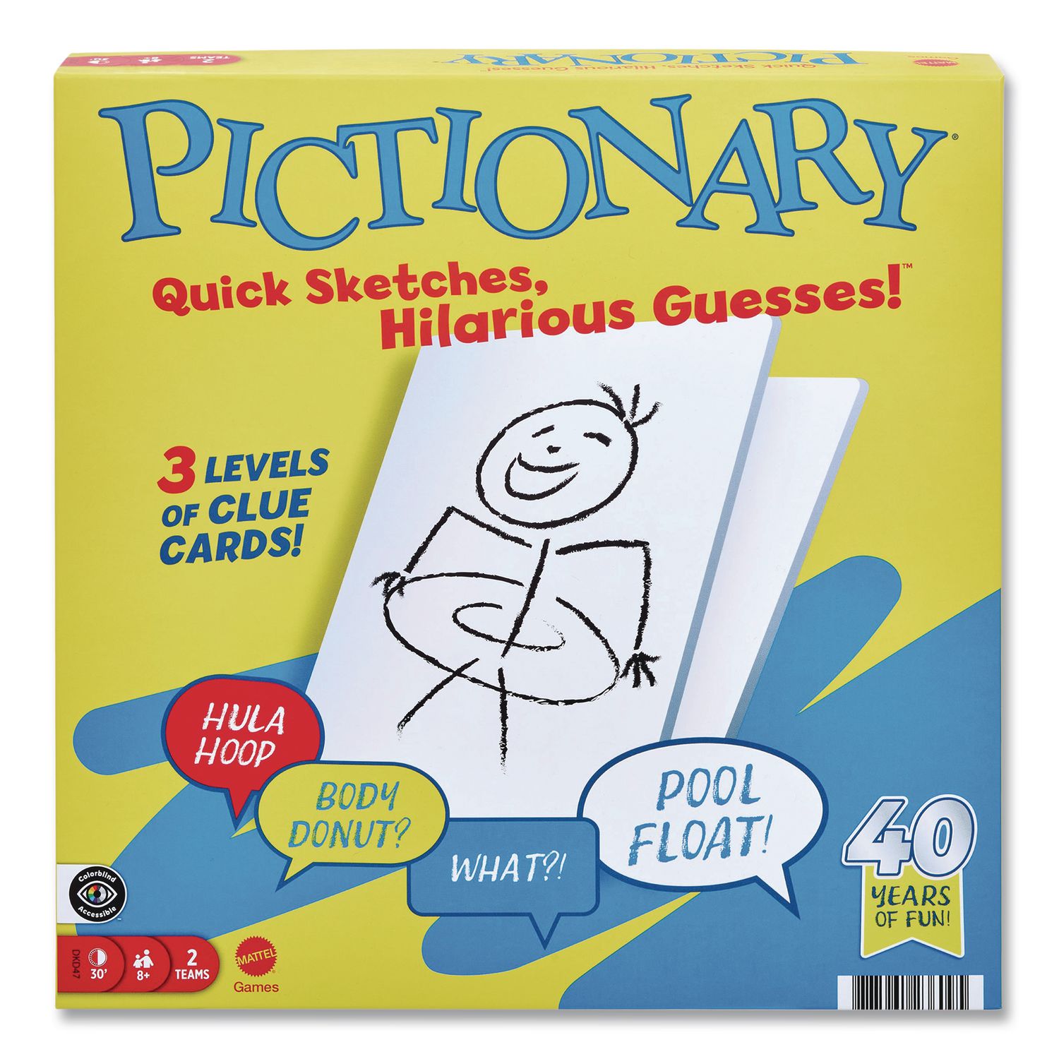 Mattel Pictionary - The Classic Quick Draw Game Since 1985 - Guesses Can Be Just as Hilarious As the Sketches