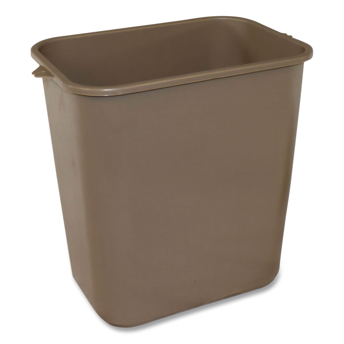 Soft-Sided Wastebasket, 28 qt, Polyethylene, Beige