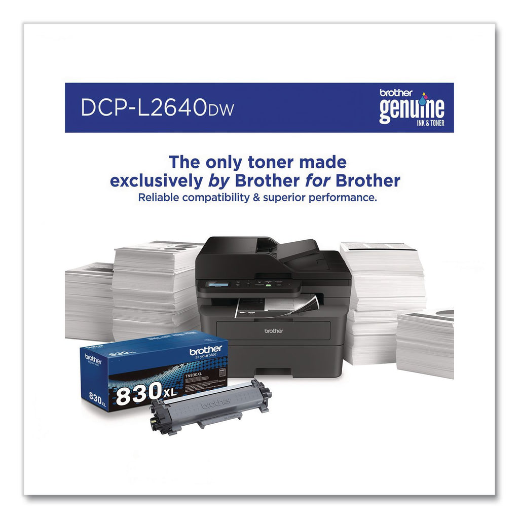 DCP-L2640DW Wireless Compact Monochrome Multifunction Laser Printer, Copy/Print/Scan