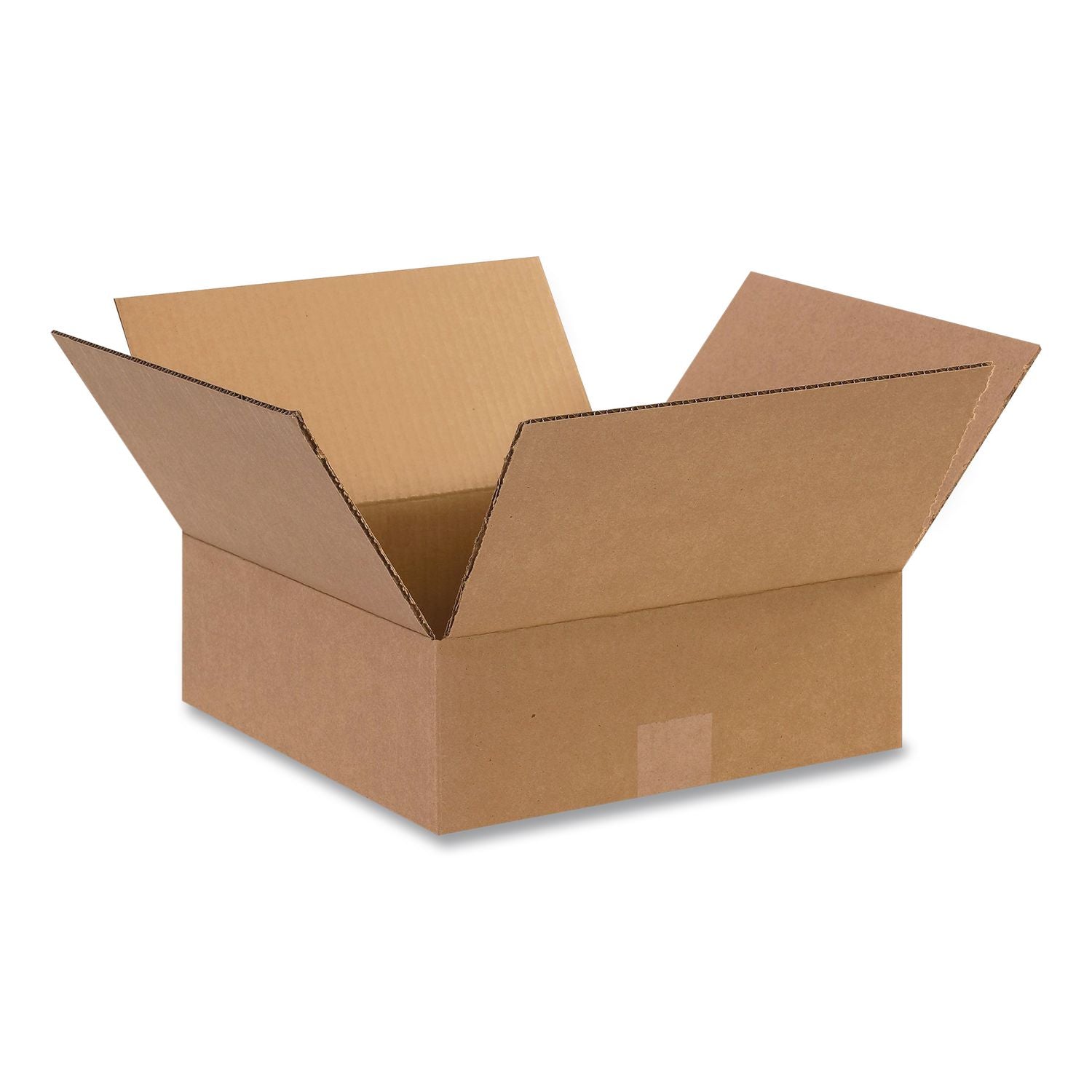 Fixed-Depth Shipping Boxes, Regular Slotted Container (RSC), 12" x 12" x 4", Brown Kraft, 25/Bundle