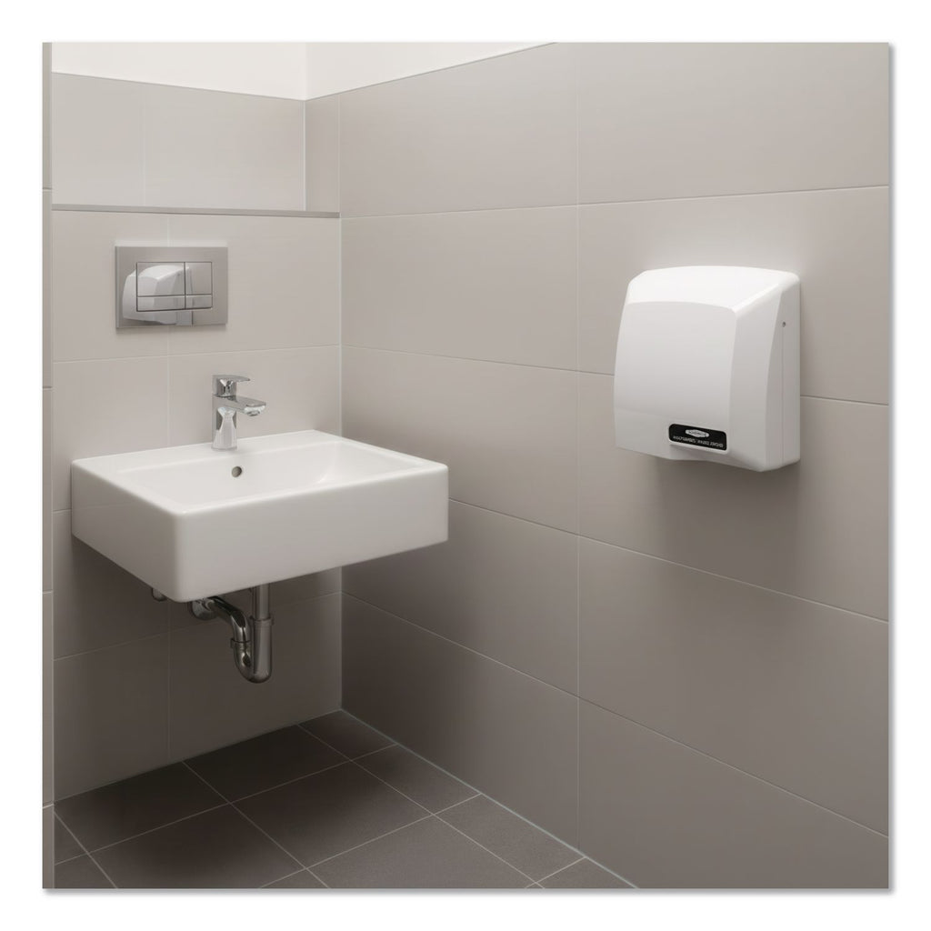 Compact Automatic Hand Dryer, 115 V, 10.18 x 5.18 x 10.93, Gray