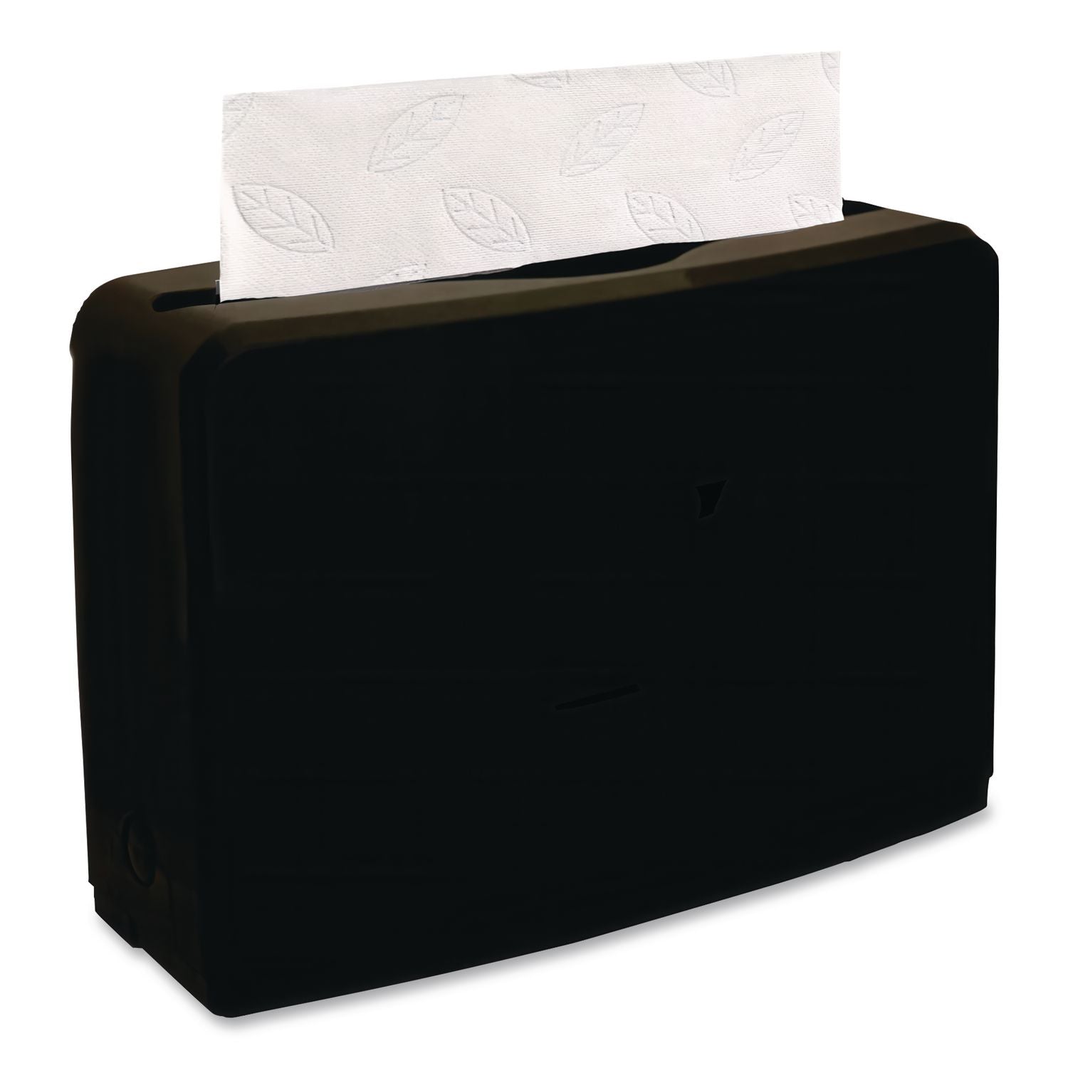 Countertop Folded Towel Dispenser, 10.63 x 7.28 x 4.53, Black