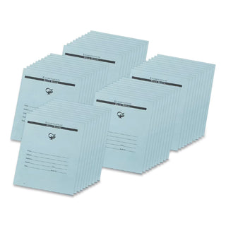 Pacon Blue Book Examination Book - 8 Sheets - 0.38" Ruled - Red Margin - 7" x 8 1/2" - White Paper - Blue Cover - Bond Paper - Recycled - 1000 / Carton