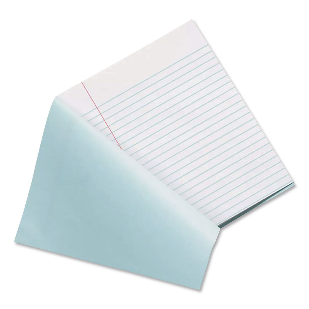 Pacon Blue Book Examination Book - 8 Sheets - 0.38" Ruled - Red Margin - 7" x 8 1/2" - White Paper - Blue Cover - Bond Paper - Recycled - 1000 / Carton