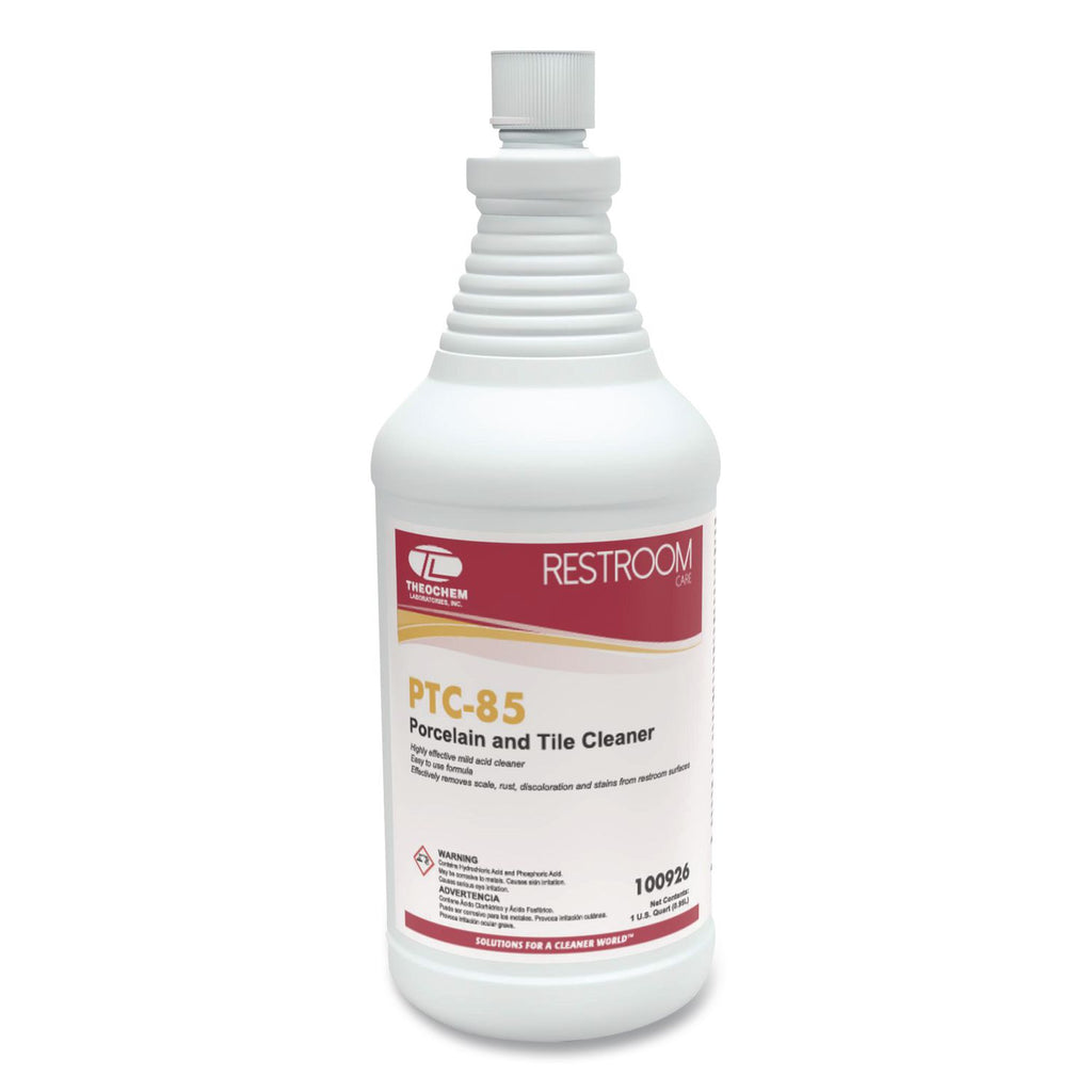 PTC-85 Porcelain and Tile Cleaner, Pleasant Scent, 32 oz Bottle, 12/Carton