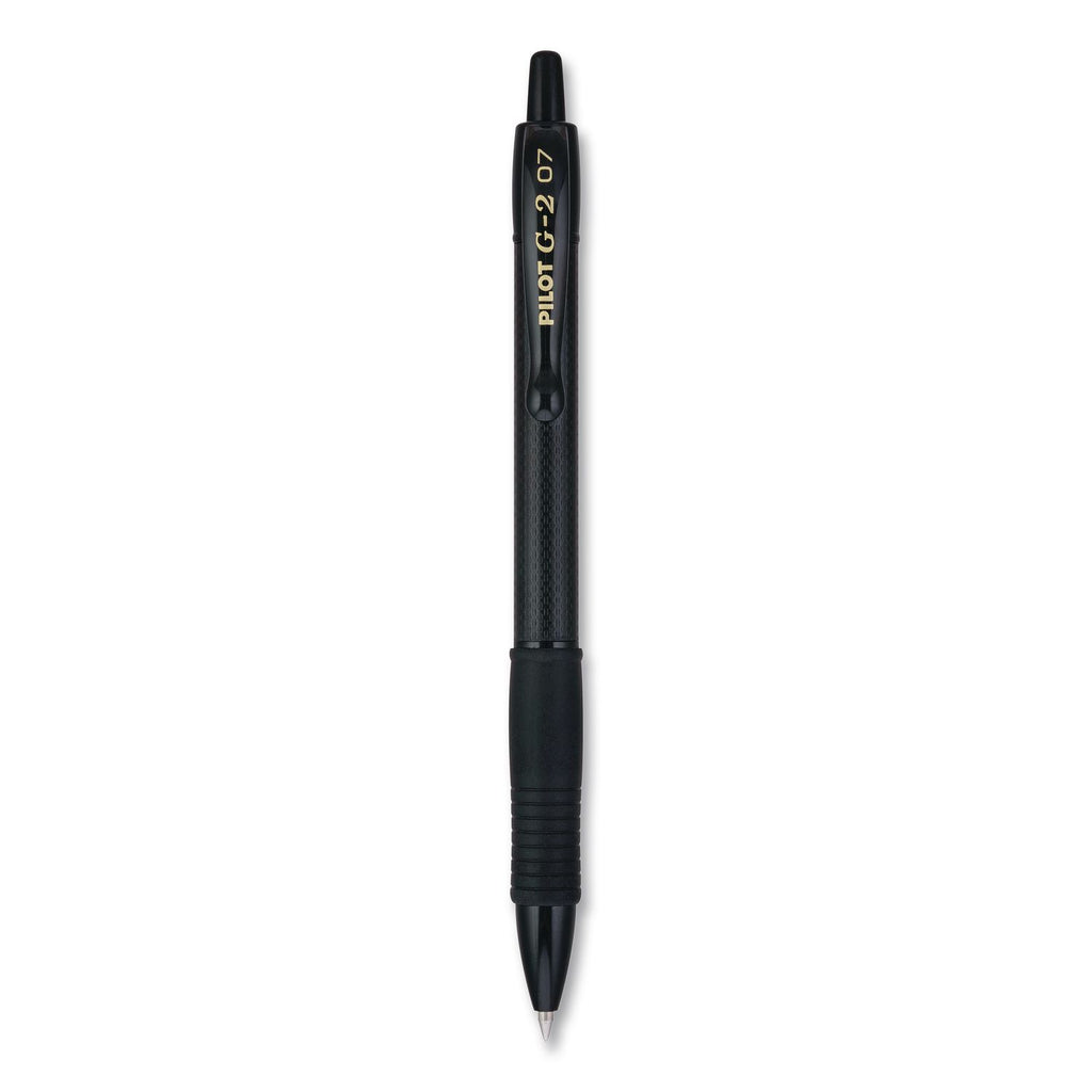 G2 Edge Premium Gel Pen, Retractable, Fine 0.7 mm, Black Ink/Barrel, 36/Pack