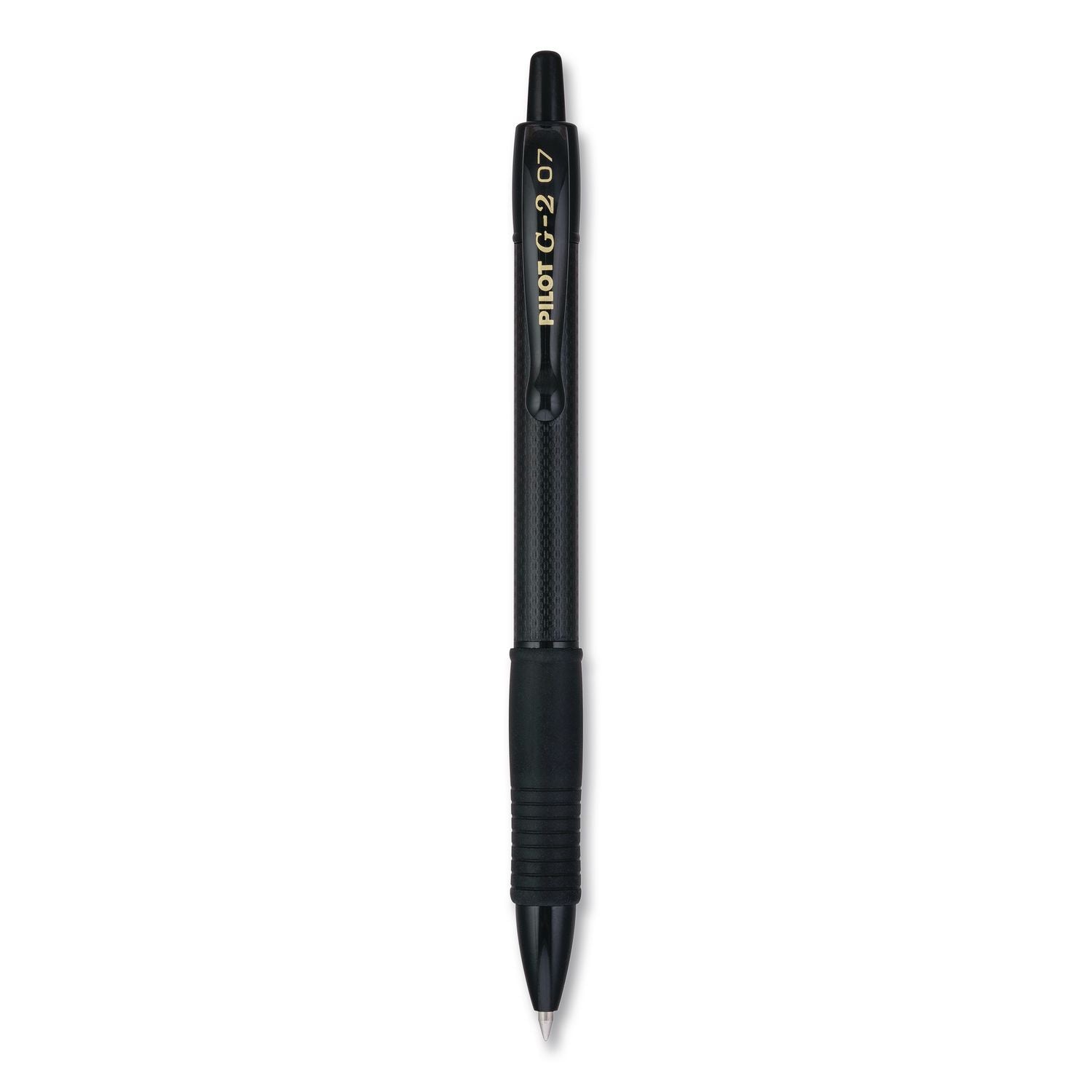 G2 Edge Premium Gel Pen, Retractable, Fine 0.7 mm, Black Ink/Barrel, 36/Pack