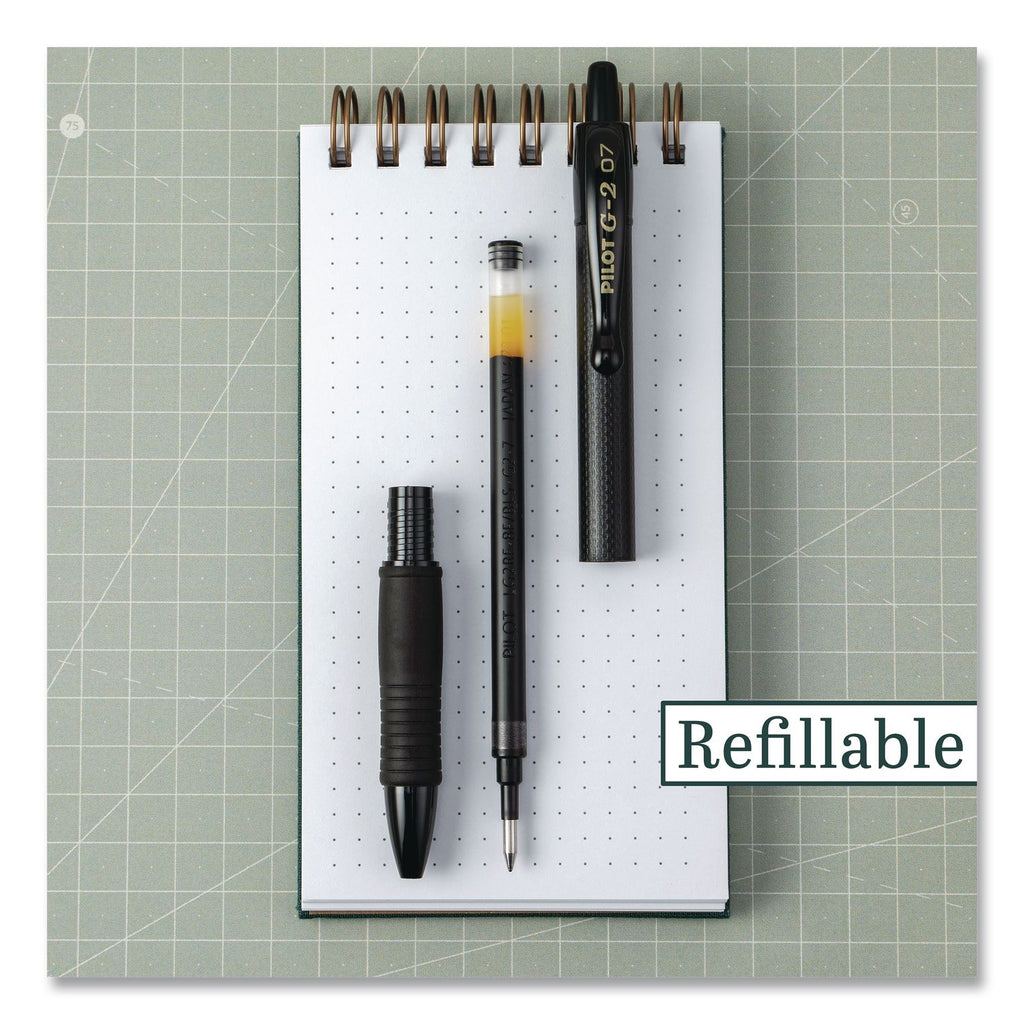 G2 Edge Premium Gel Pen, Retractable, Fine 0.7 mm, Black Ink/Barrel, 36/Pack