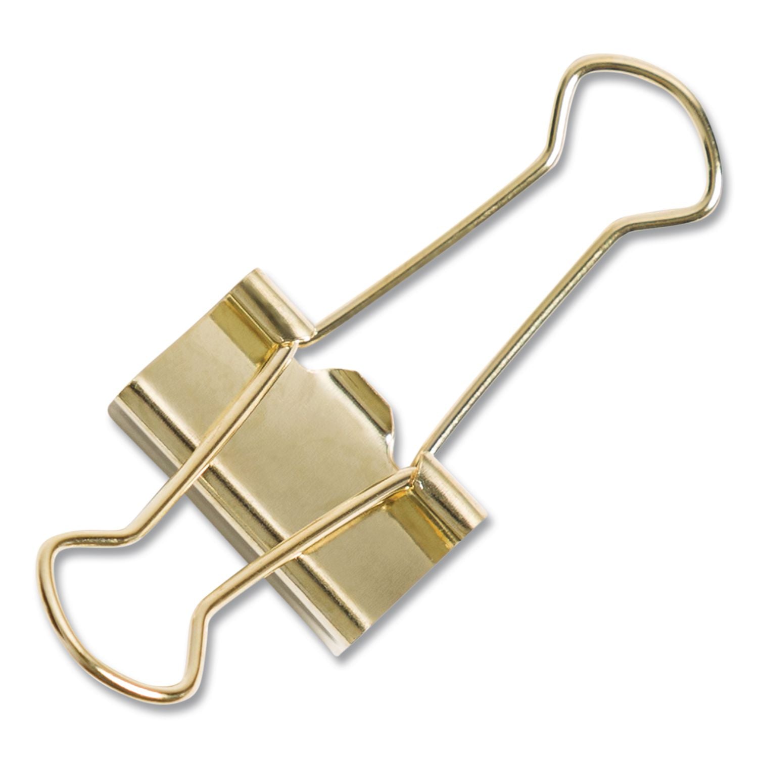 Binder Clips, Small, Gold, 72/Pack