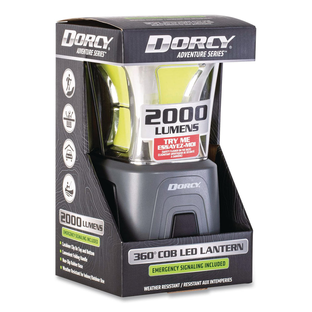 Dorcy 2000 Lumen 4D Multi-function Lantern - 2000 lm Lumen - 4 x D - Battery - Impact Resistant, Weather Resistant, Water Resistant - Gray, Silver