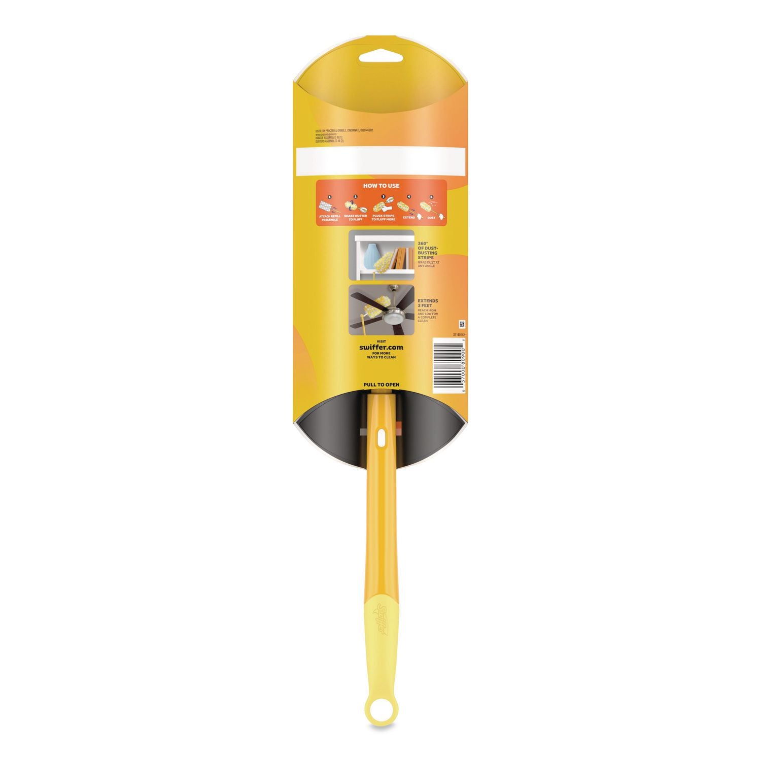 Heavy Duty Dusters with Extendable Handle, 14" to 3 ft Handle, 1 Handle and 3 Dusters/Kit