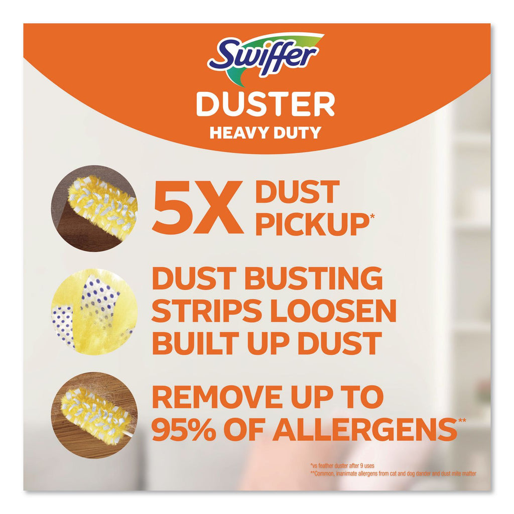 Heavy Duty Dusters with Extendable Handle, 14" to 3 ft Handle, 1 Handle and 3 Dusters/Kit