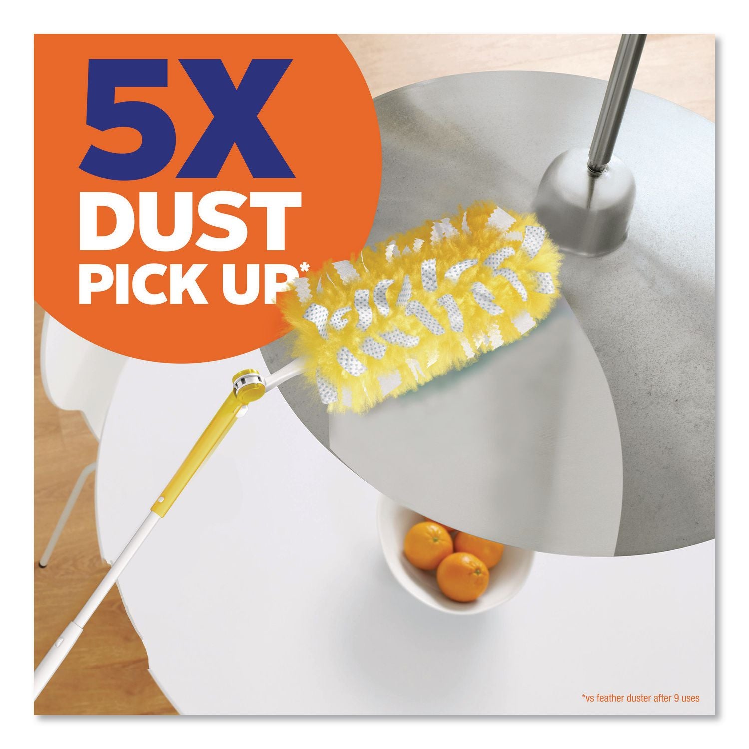 Heavy Duty Dusters with Extendable Handle, 14" to 3 ft Handle, 1 Handle and 3 Dusters/Kit