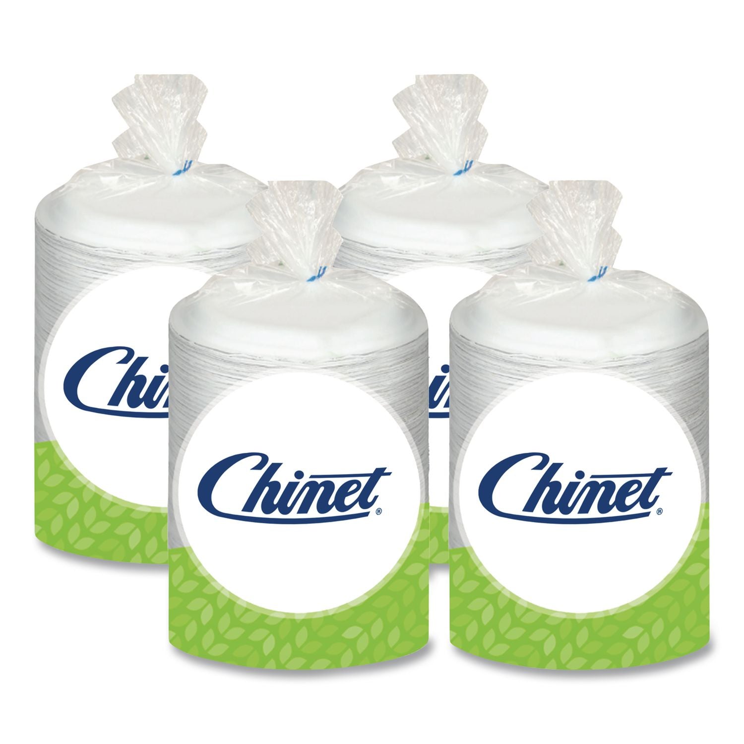 Classic Paper Dinnerware, Plate, 9.75" dia, White, 125/Pack, 4 Packs/Carton