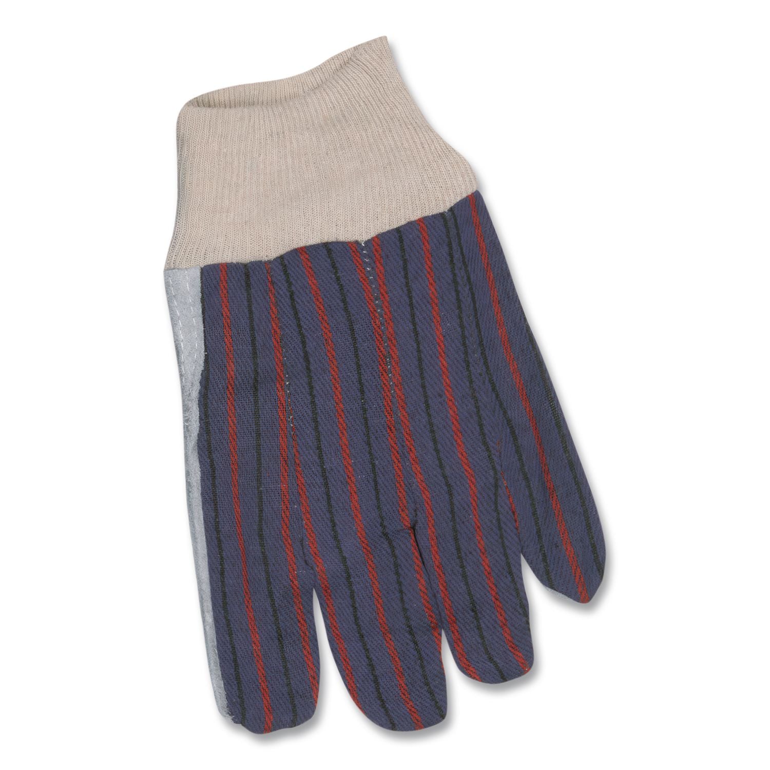 1040 Leather Palm Glove, Gray/White, Large, Dozen