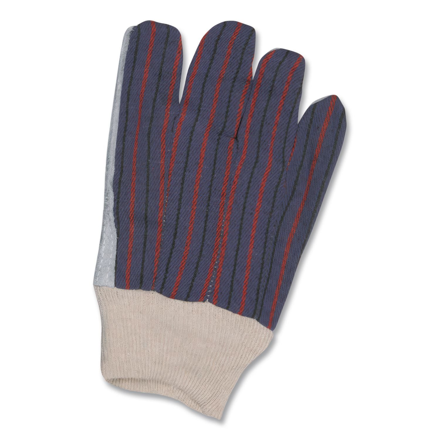 1040 Leather Palm Glove, Gray/White, Large, Dozen