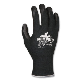 Kevlar Gloves 9178NF, Kevlar/Nitrile Foam, Black, X-Large