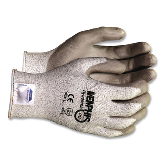 Memphis Dyneema Polyurethane Gloves, Large, White/Gray, Pair