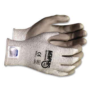 Memphis Dyneema Polyurethane Gloves, Medium, White/Gray, Pair
