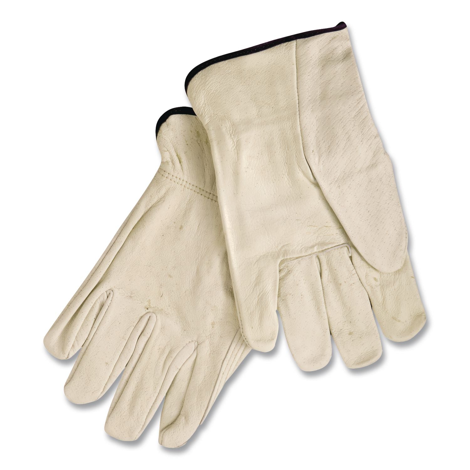 Unlined Pigskin Driver Gloves, Cream, X-Large, 12 Pairs