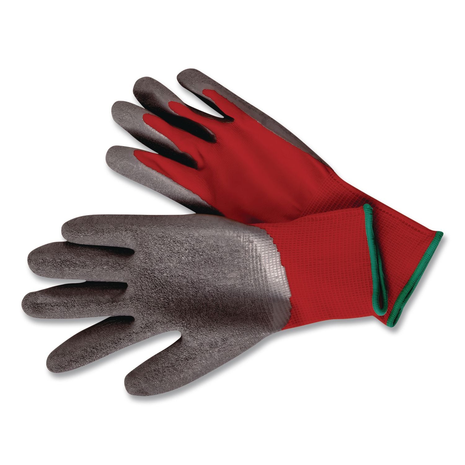 Ninja Flex Latex-Coated-Palm Gloves, Nylon Shell, X-Large, Red/Gray