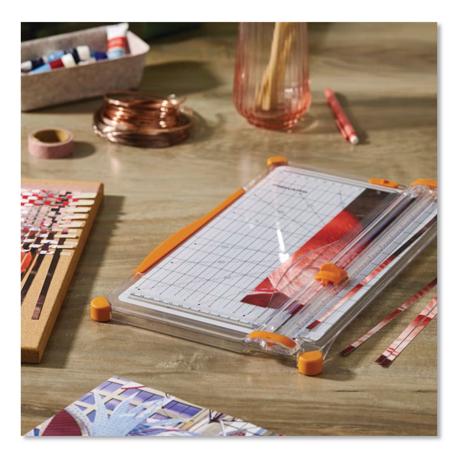 SureCut Deluxe Paper Trimmer, 10 Sheets, 12" Cut Length, Plastic Base, 9 x 15