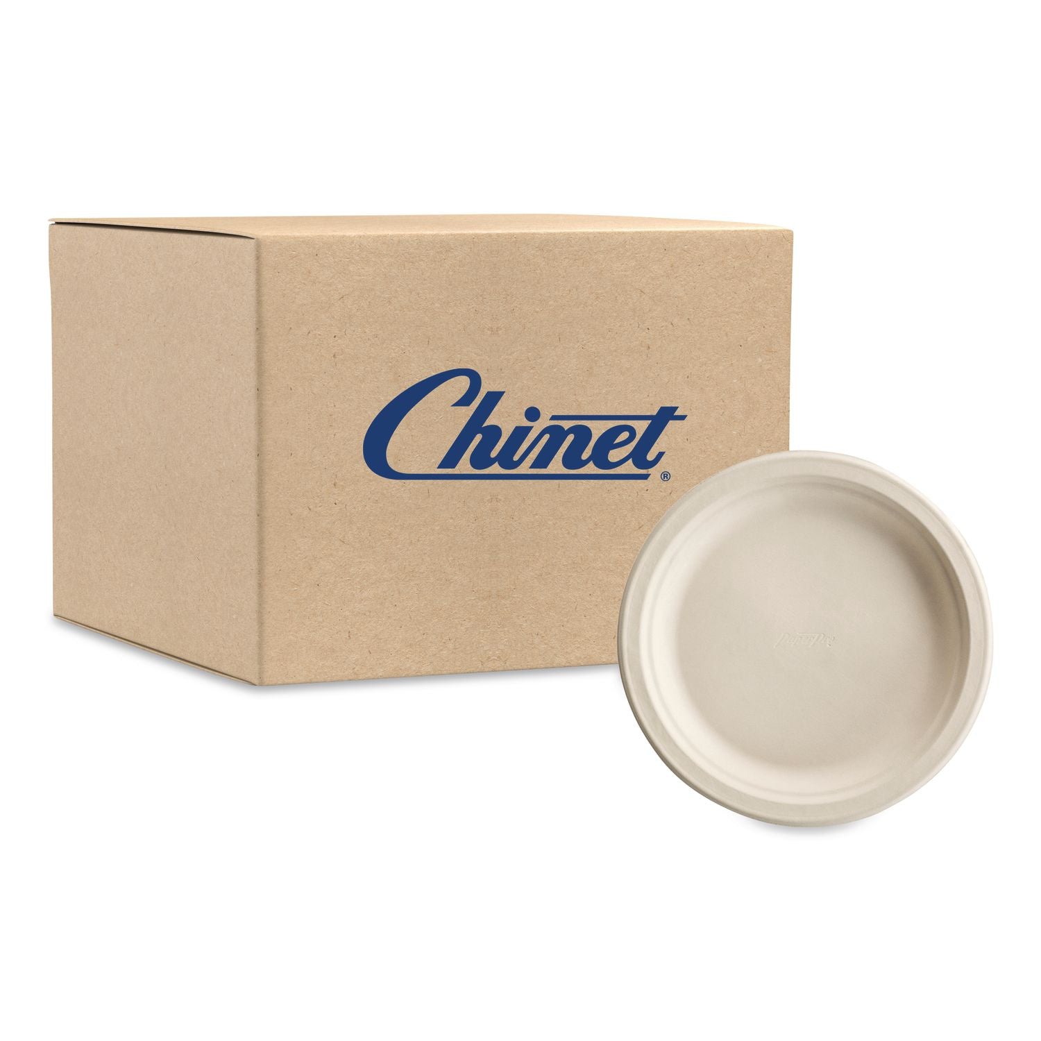 Paper Pro Round Plates, 6" dia, White, 125/Pack, 8 Packs/Carton