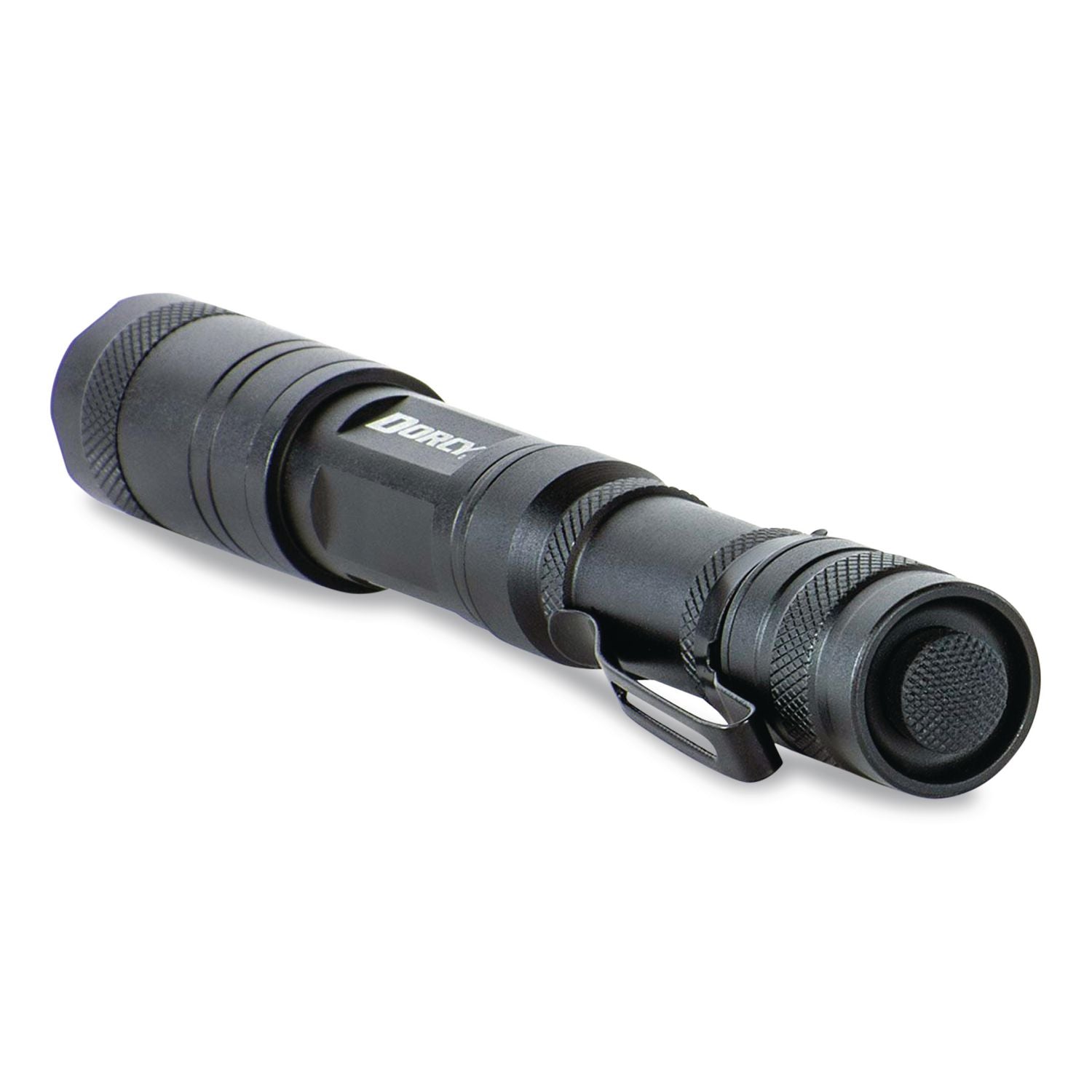 Dorcy Active Series Lightweight Flashlight - 250 lm Lumen - 2 x AA - Battery - Metal, Aircraft Aluminum - Water Resistant, Impact Resistant - Black