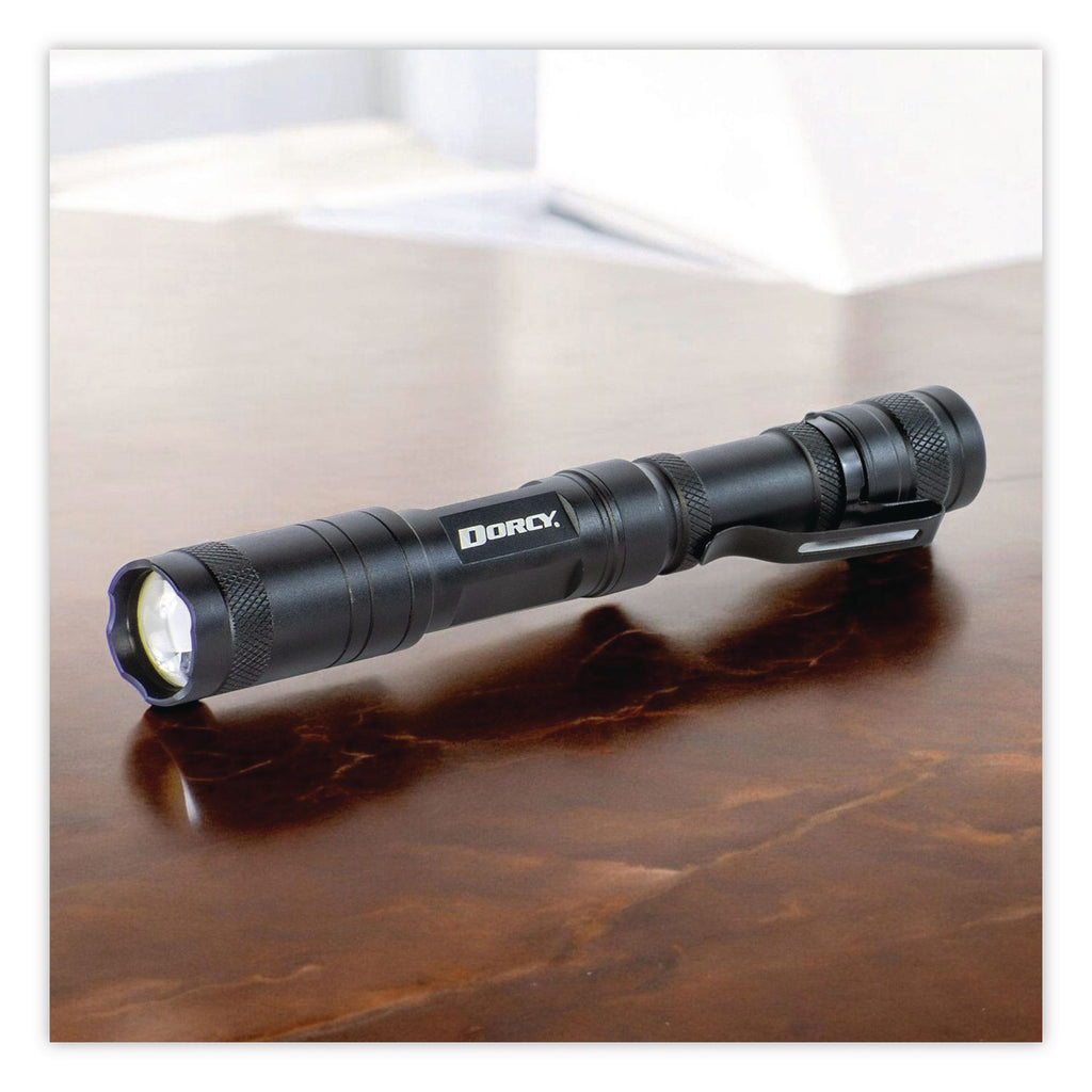 Dorcy Active Series Lightweight Flashlight - 250 lm Lumen - 2 x AA - Battery - Metal, Aircraft Aluminum - Water Resistant, Impact Resistant - Black