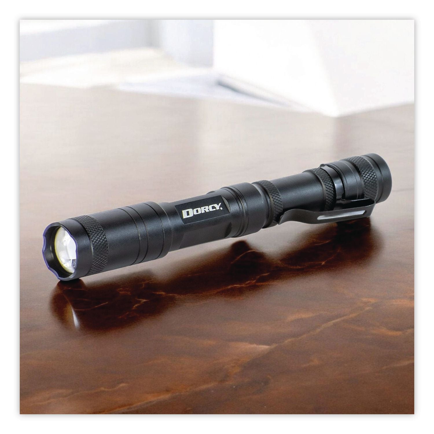 Dorcy Active Series Lightweight Flashlight - 250 lm Lumen - 2 x AA - Battery - Metal, Aircraft Aluminum - Water Resistant, Impact Resistant - Black