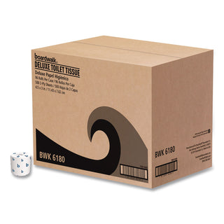 2-Ply Toilet Tissue, Septic Safe, White, 125 ft Roll Length, 500 Sheets/Roll, 96 Rolls/Carton