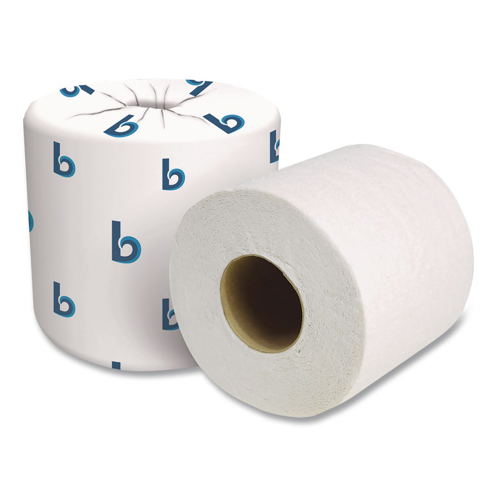 2-Ply Toilet Tissue, Septic Safe, White, 125 ft Roll Length, 500 Sheets/Roll, 96 Rolls/Carton