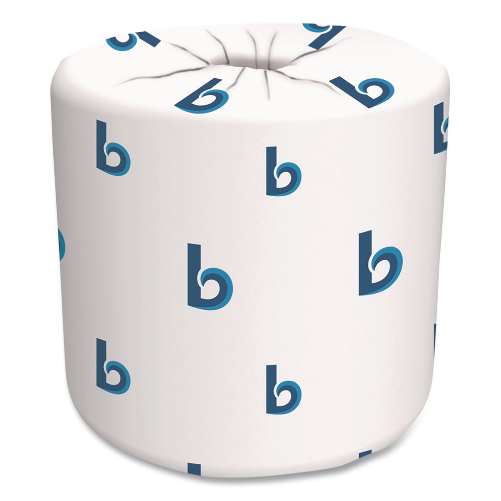 2-Ply Toilet Tissue, Septic Safe, White, 125 ft Roll Length, 500 Sheets/Roll, 96 Rolls/Carton