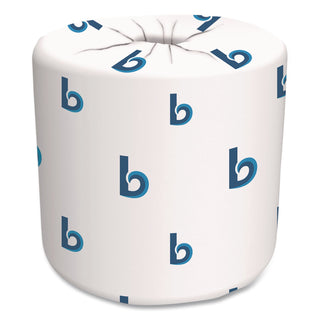 2-Ply Toilet Tissue, Septic Safe, White, 125 ft Roll Length, 500 Sheets/Roll, 96 Rolls/Carton