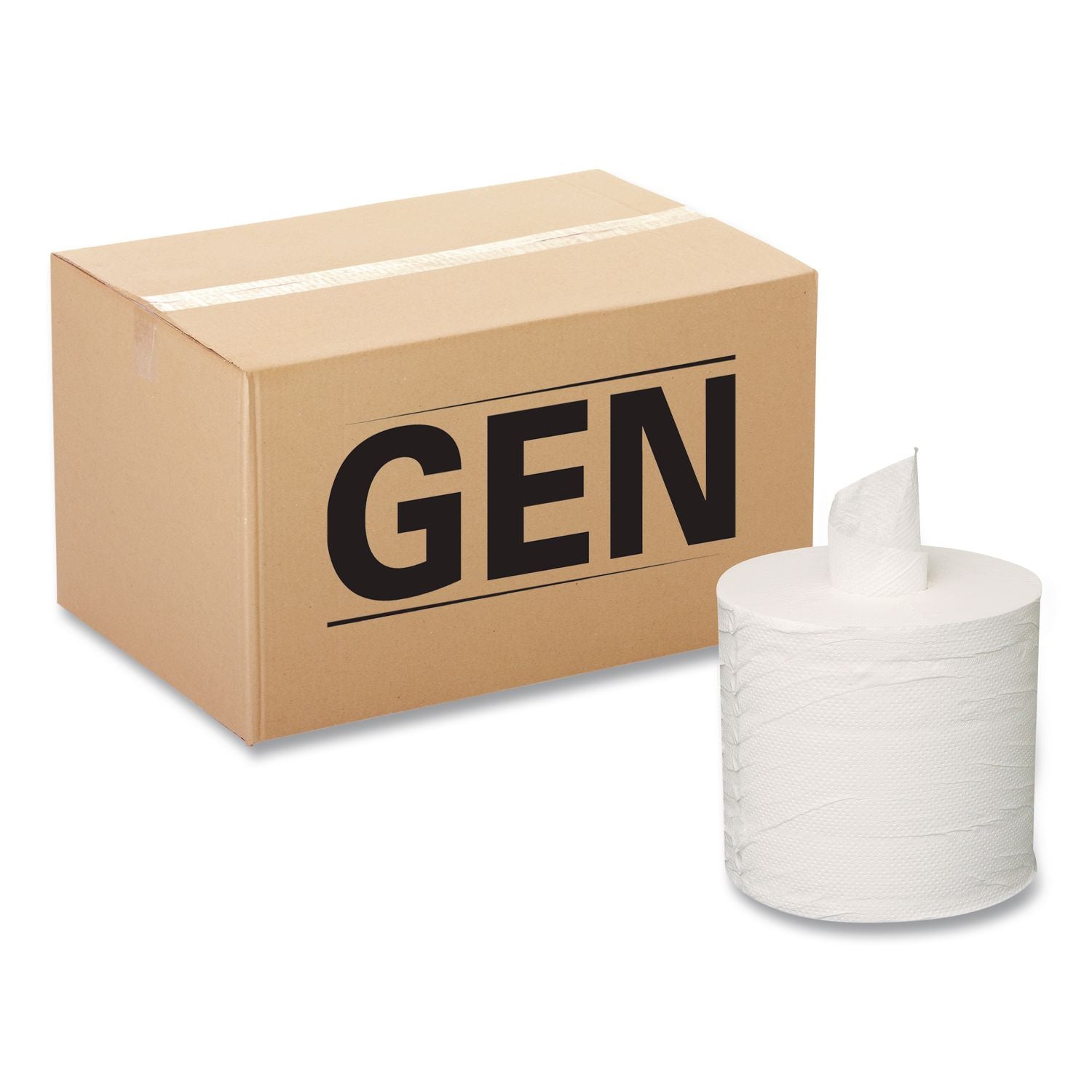 Centerpull Towels, 2-Ply, 7.3" x 500 ft, White, 600 Roll, 6 Rolls/Carton