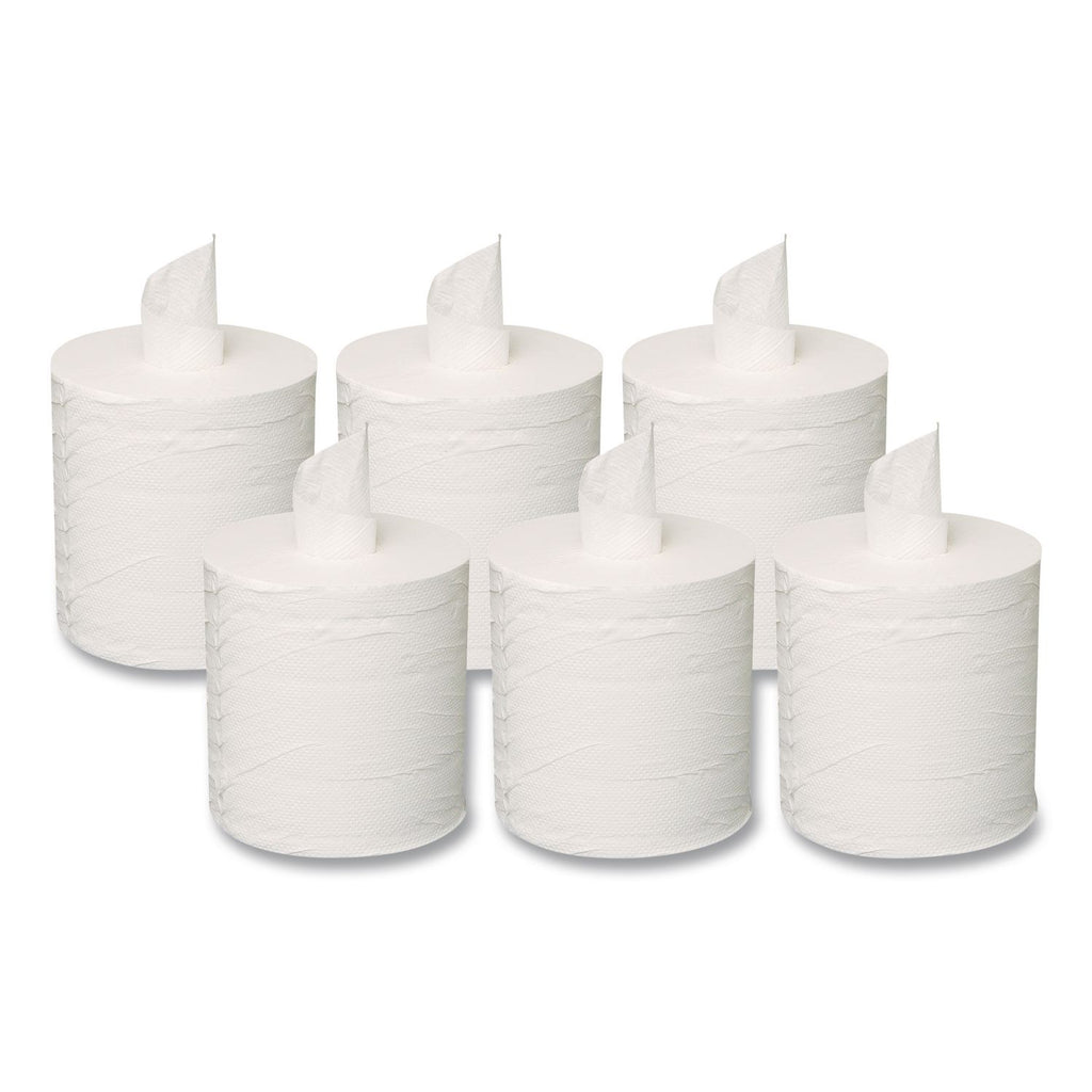 Centerpull Towels, 2-Ply, 7.3" x 500 ft, White, 600 Roll, 6 Rolls/Carton