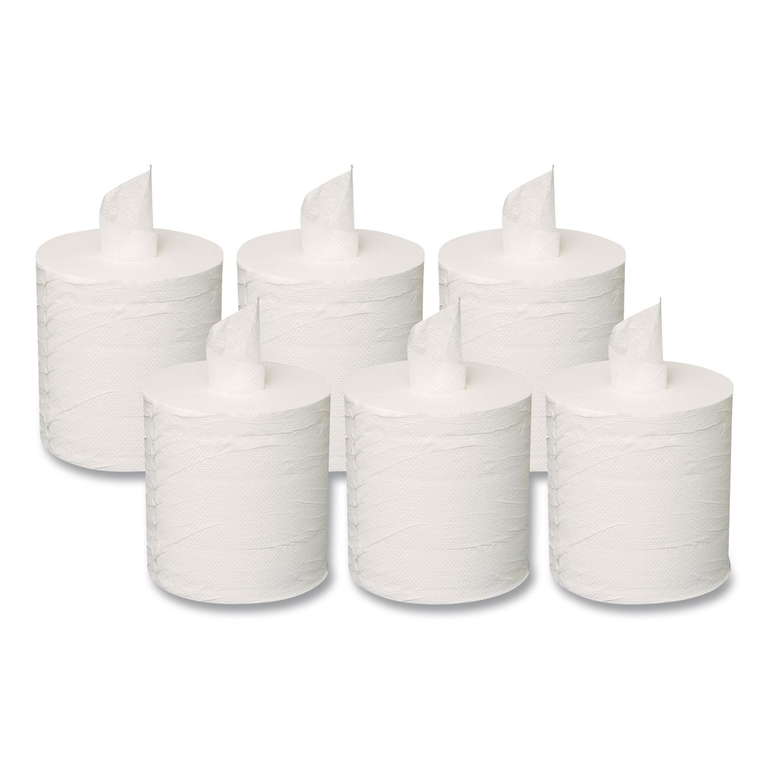 Centerpull Towels, 2-Ply, 7.3" x 500 ft, White, 600 Roll, 6 Rolls/Carton
