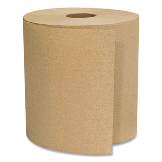 Hardwound Roll Towels, 1-Ply, 8" x 300 ft, Brown, 12 Rolls/Carton