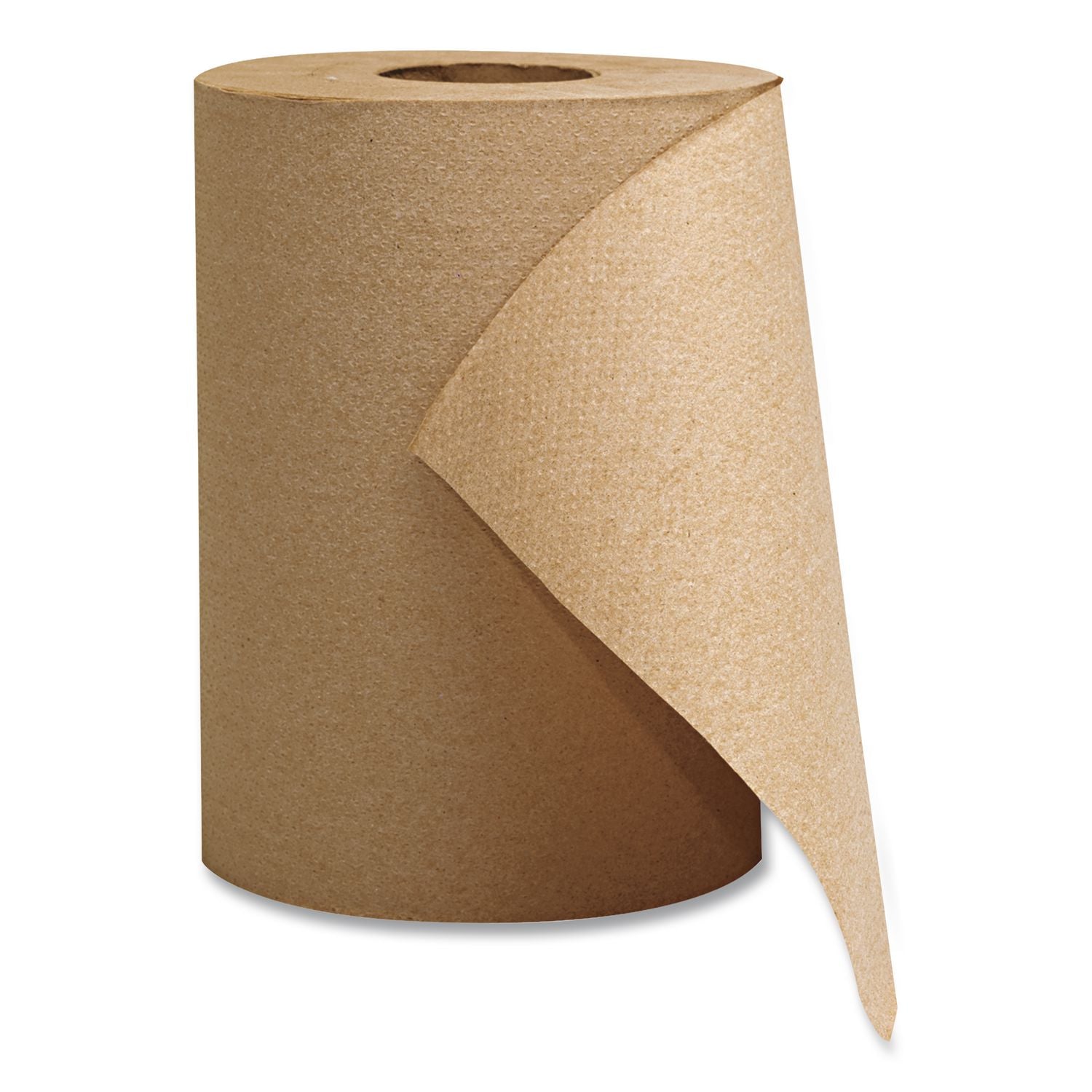 Hardwound Roll Towels, 1-Ply, 8" x 300 ft, Brown, 12 Rolls/Carton