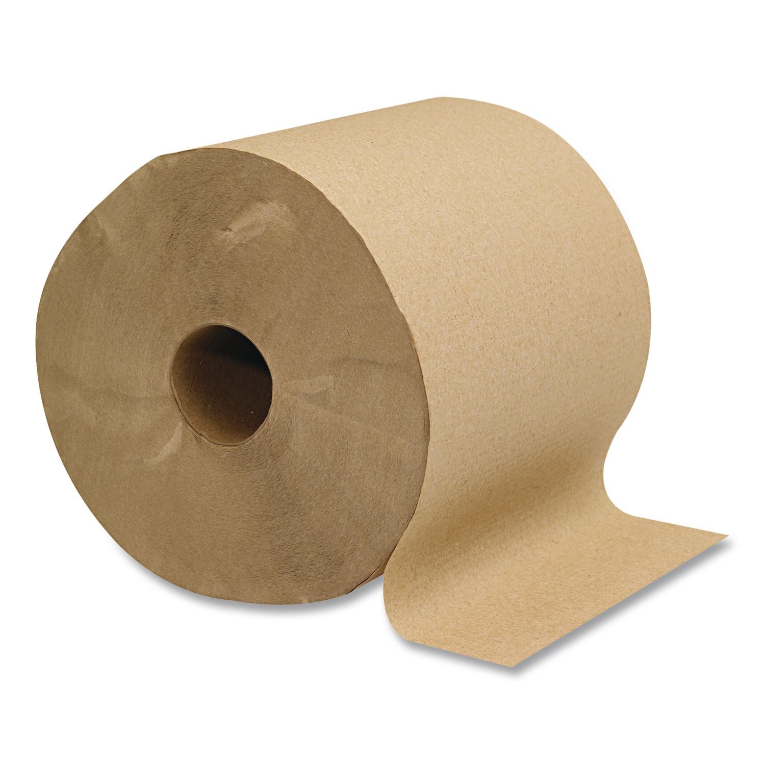 Hardwound Roll Towels, 1-Ply, 8" x 300 ft, Brown, 12 Rolls/Carton