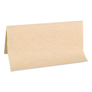 Single-Fold Paper Towels, 1-Ply, 9 x 9.25, Kraft, 334/Pack, 12 Packs/Carton