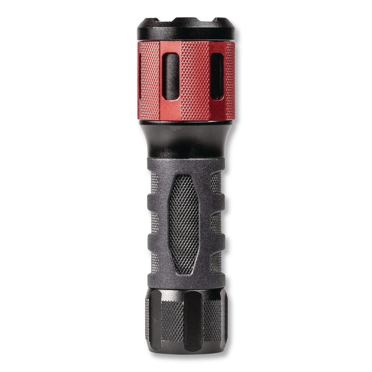 Dorcy Ultra HD Series Twist Flashlight - 360 lm Lumen - 3 x AAA - Battery - Impact Resistant - Black, Red