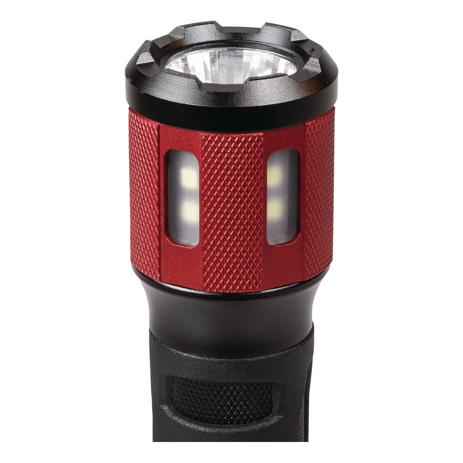 Dorcy Ultra HD Series Twist Flashlight - 360 lm Lumen - 3 x AAA - Battery - Impact Resistant - Black, Red
