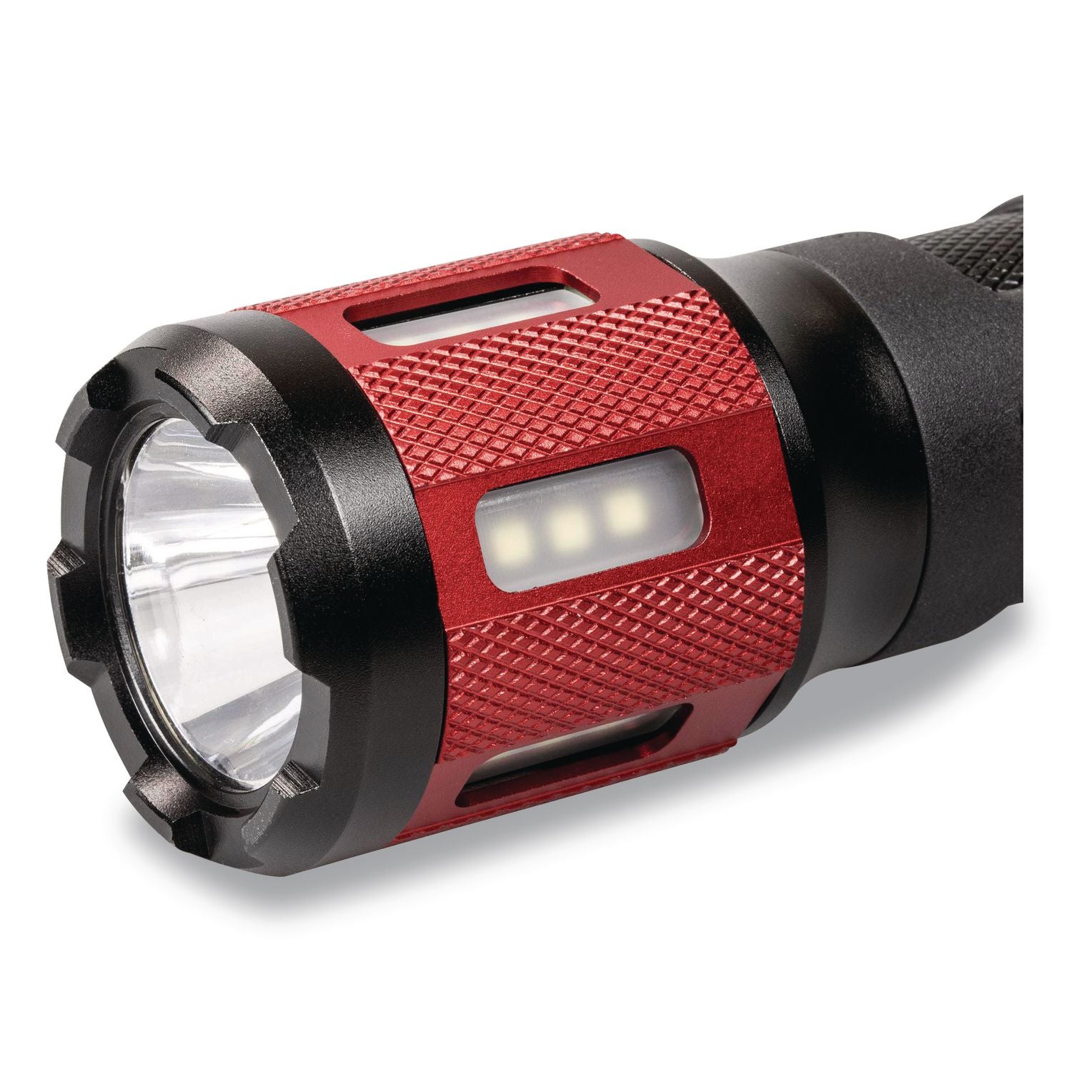 Dorcy Ultra HD Series Twist Flashlight - 360 lm Lumen - 3 x AAA - Battery - Impact Resistant - Black, Red