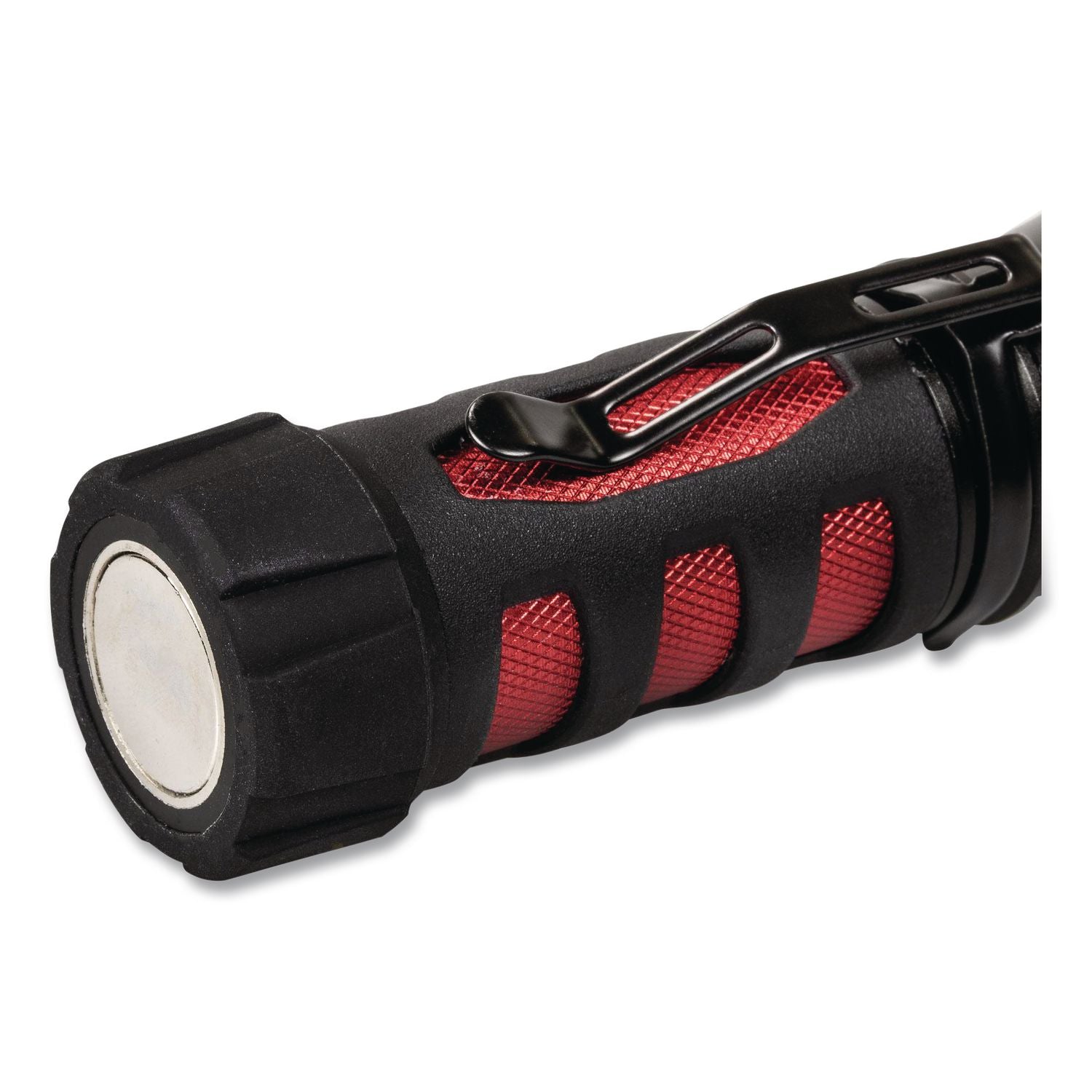 Dorcy Ultra HD Series COB Swivel Flashlight - LED - 320 lm Lumen - 3 x AAA - Battery - Metal - Impact Resistant - Black, Red