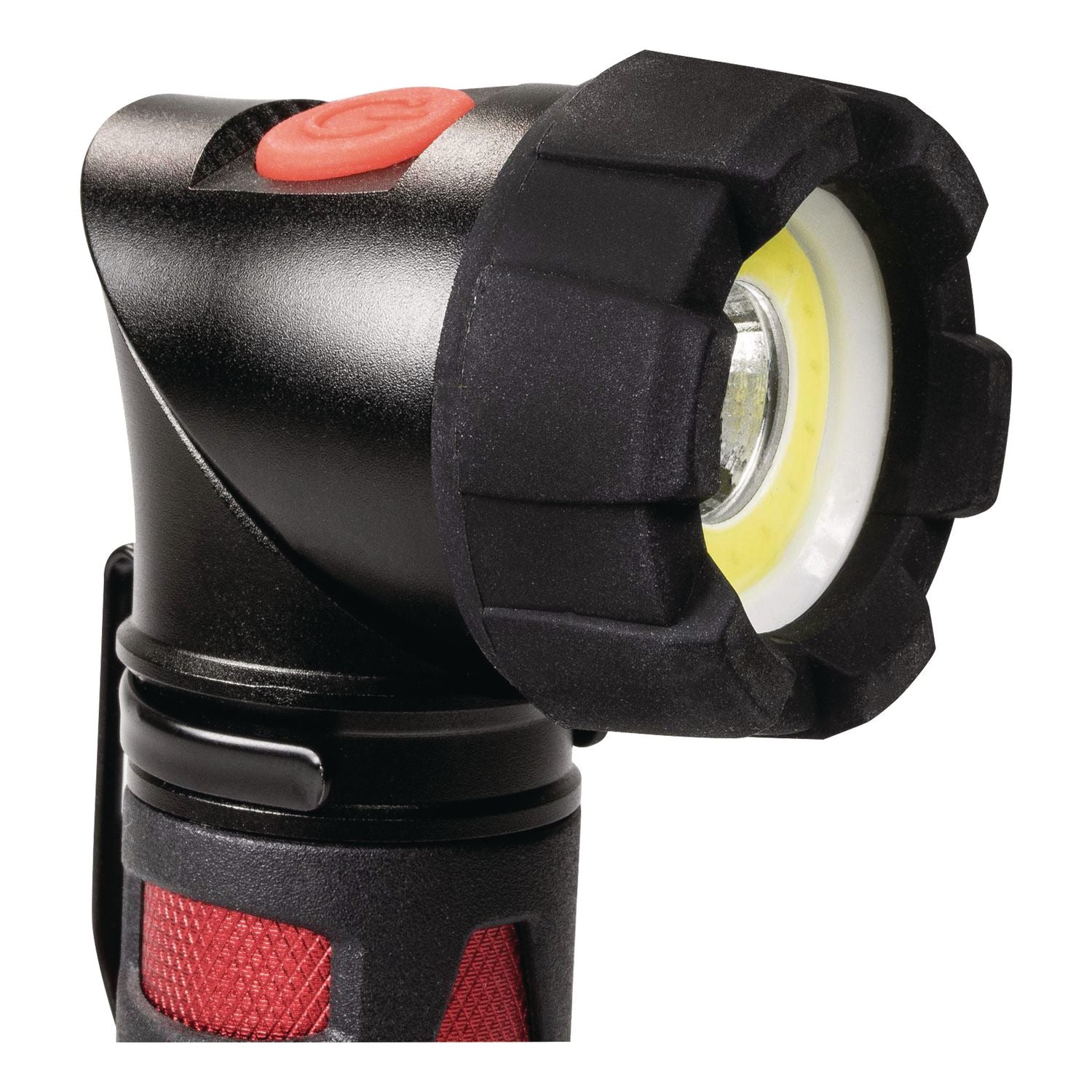 Dorcy Ultra HD Series COB Swivel Flashlight - LED - 320 lm Lumen - 3 x AAA - Battery - Metal - Impact Resistant - Black, Red